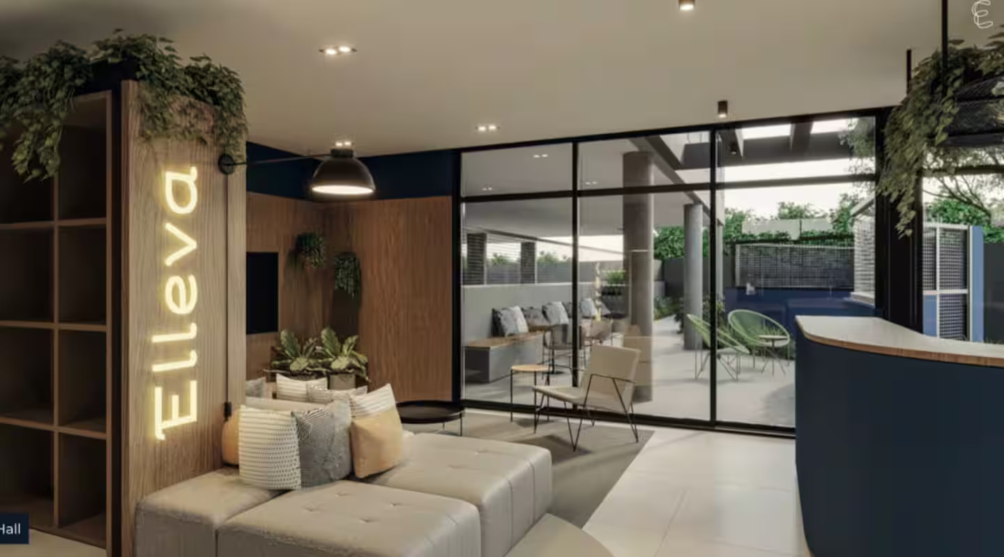 Hall moderno e acolhedor do Hotel In Loft
